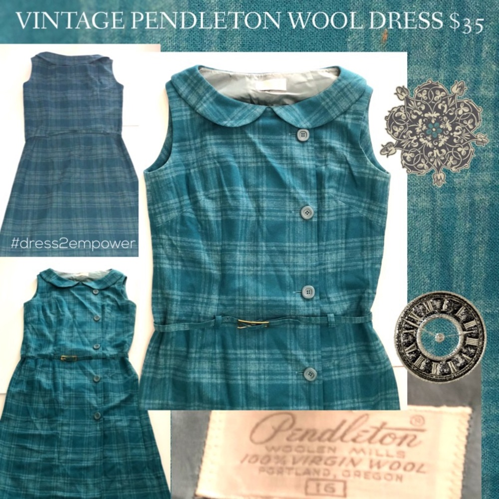 Vintage Pendleton Wool Dress